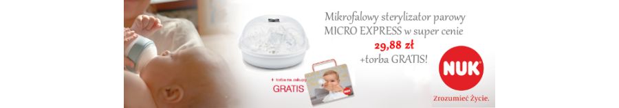 NUK Mikrofalowy sterylizator MICRO EXPRESS w super cenie!