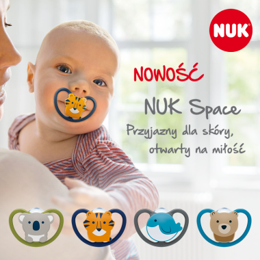 Nowe smoczki NUK Space i Sensitive w ofercie