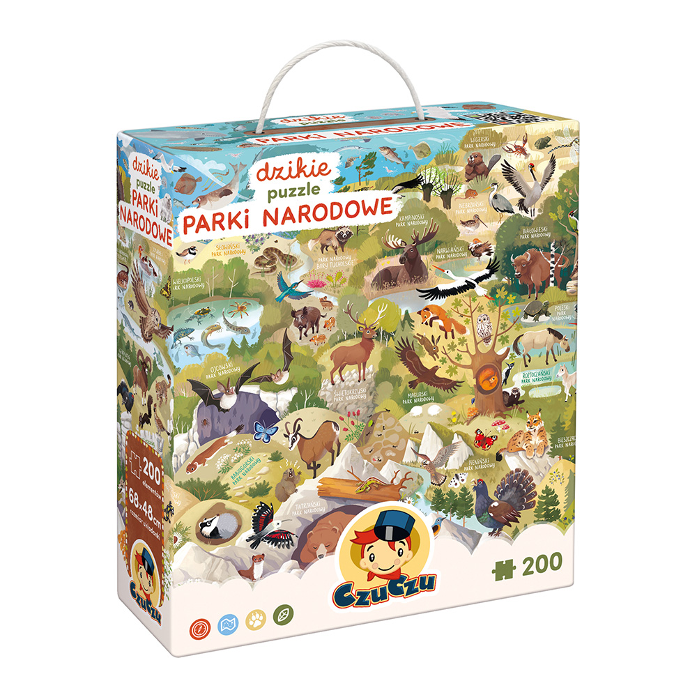 CZUCZU 7497894 Puzzle 200 el. Dzikie puzzle Parki Narodowe