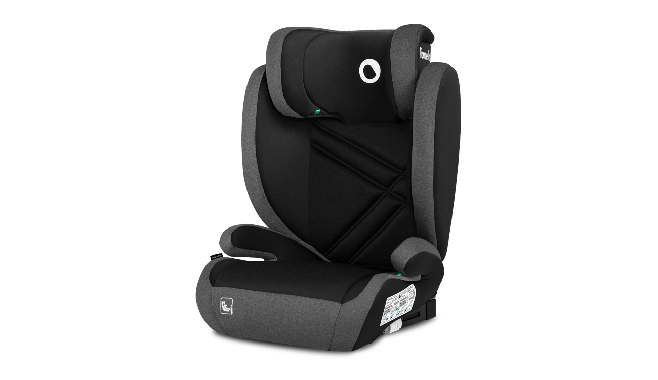 LIONELO Fotelik samochodowy HUGO i-size Black Grey