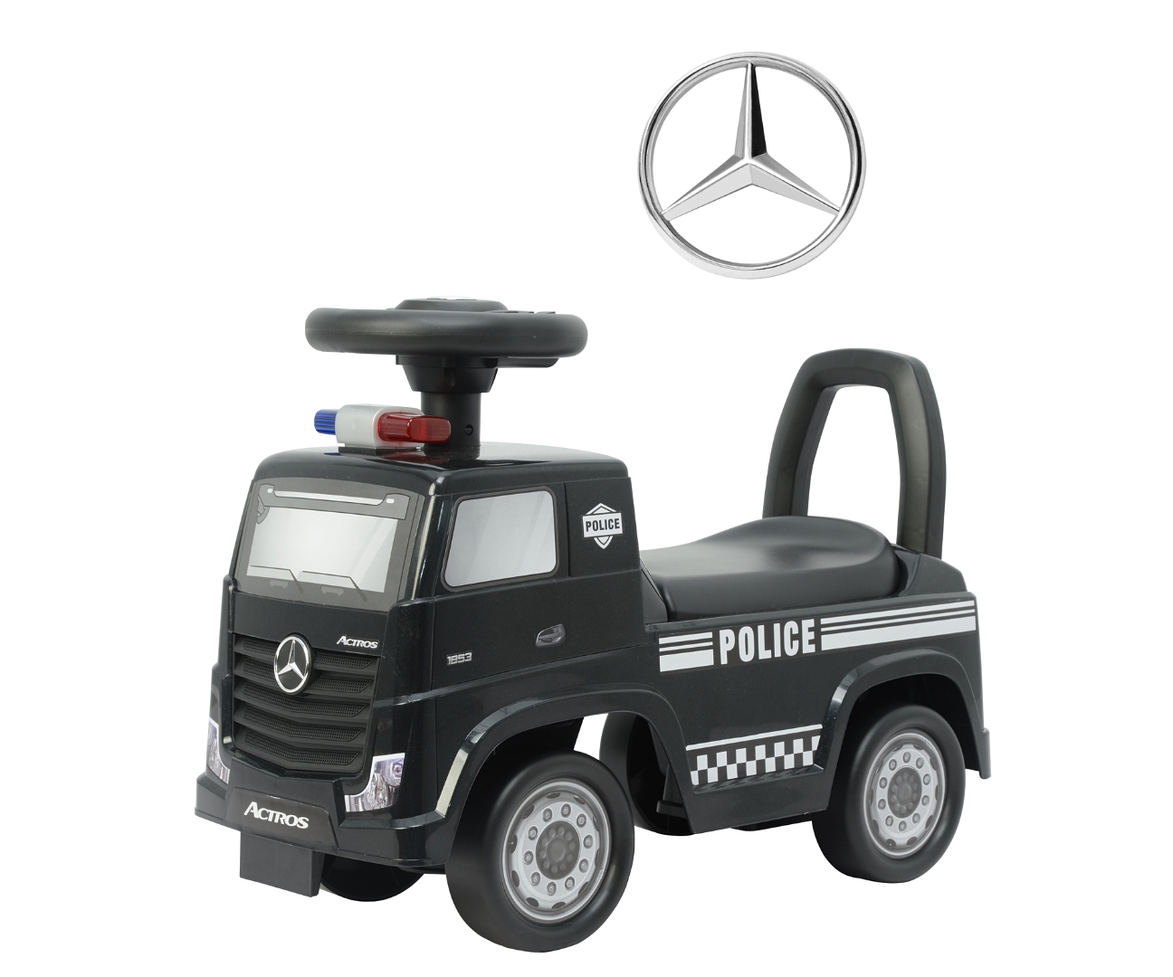 MILLY MALLY Pojazd Mercedes-Benz Actros Police Black