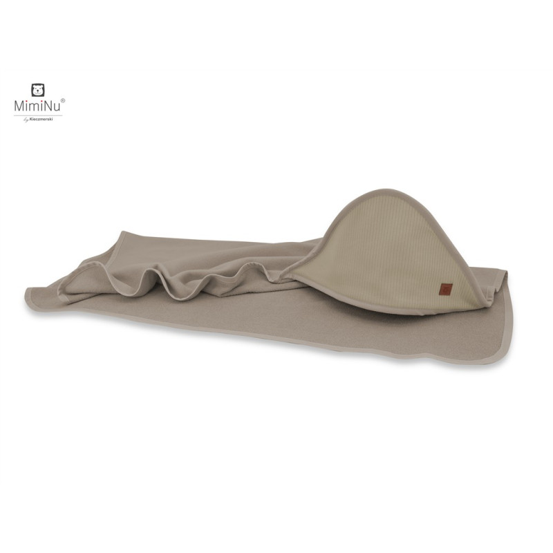 KIECZMERSKI Okrycie kąpielowe 100x100 MIMINU SOFT + myjka mokka