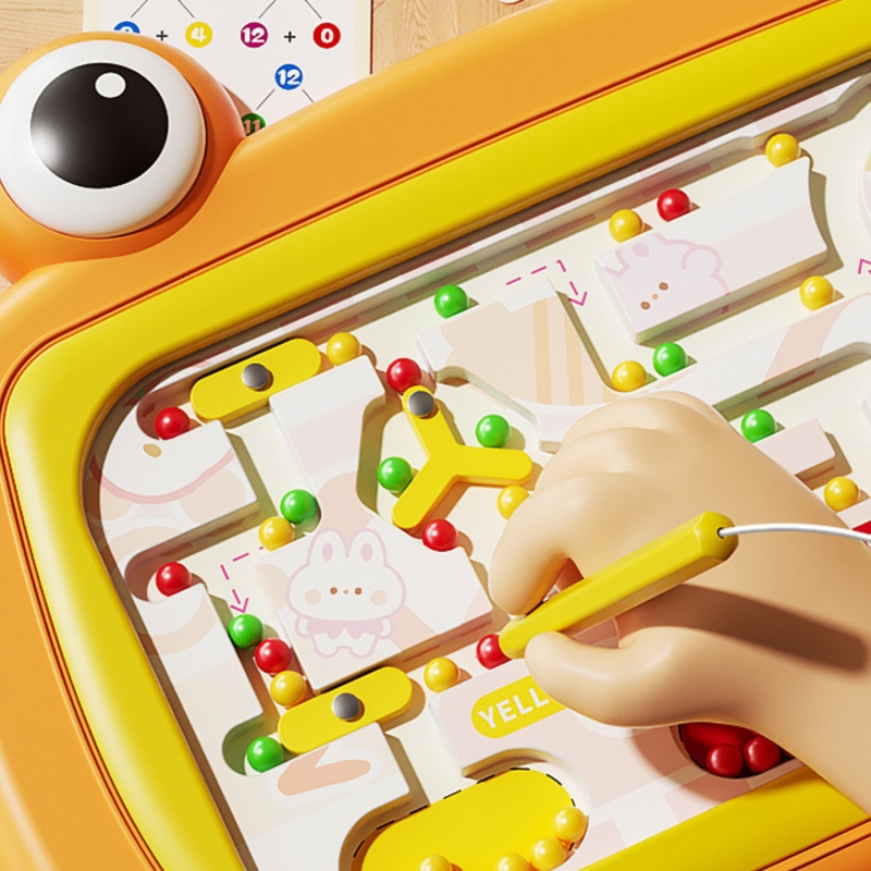 WOOPIE 55808 Tablica magnetyczna Labirynt Krab pomarańczowa - obrazek 3