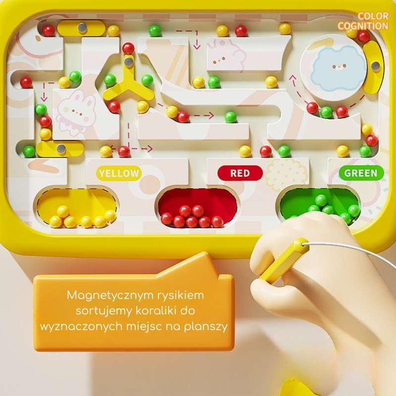 WOOPIE 55808 Tablica magnetyczna Labirynt Krab pomarańczowa - obrazek 4