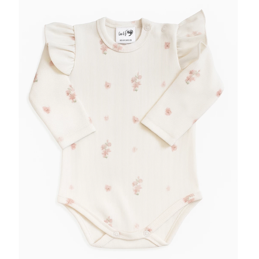 BABY 01959 Body niemowlęce Kwiat Jabłoni 80/86 prążek