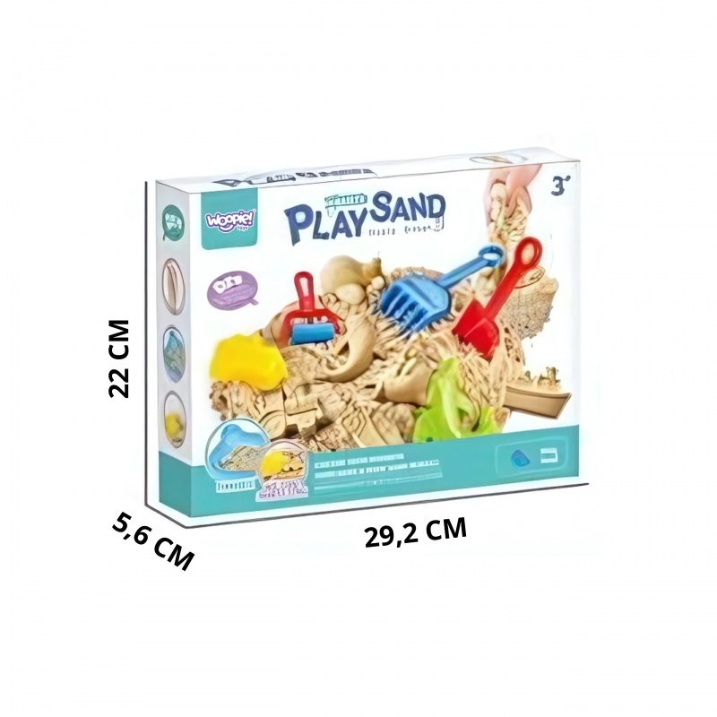 WOOPIE 54801 Stolik z piaskiem kinetycznym 0,5kg - obrazek 2
