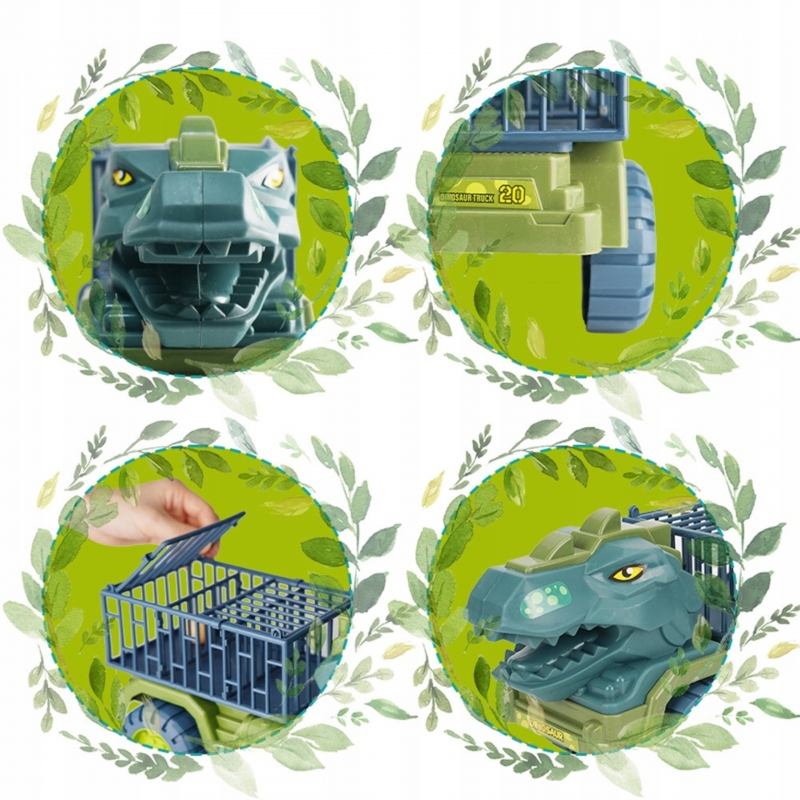 WOOPIE 57420 Samochó Dino z klatką i dinozaurami - obrazek 5