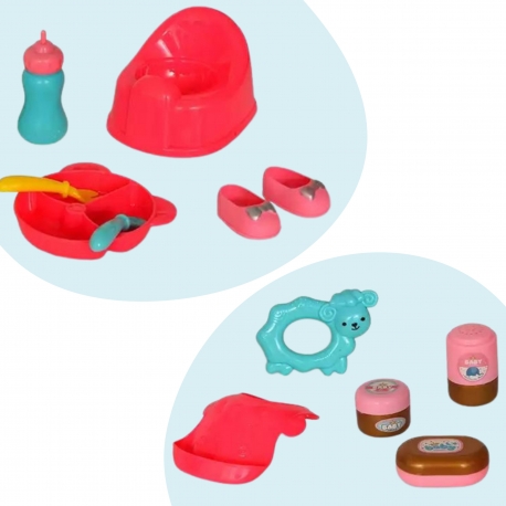 WOOPIE 56331 Zestaw Opiekunki z lalką 18w1 - obrazek 11