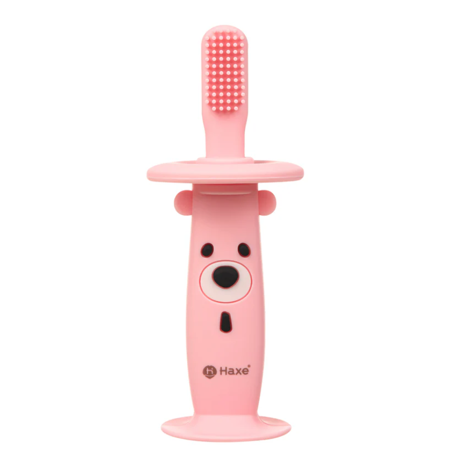 HAXE HX703 Muzyczna szczoteczka - gryzak dla dzieci Lulino  6m+ różowa