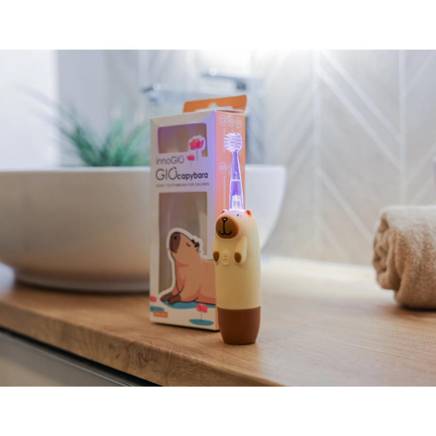 INNOGIO GIO-454 Soniczna szczoteczka dla dzieci GIOcapybara - obrazek 2