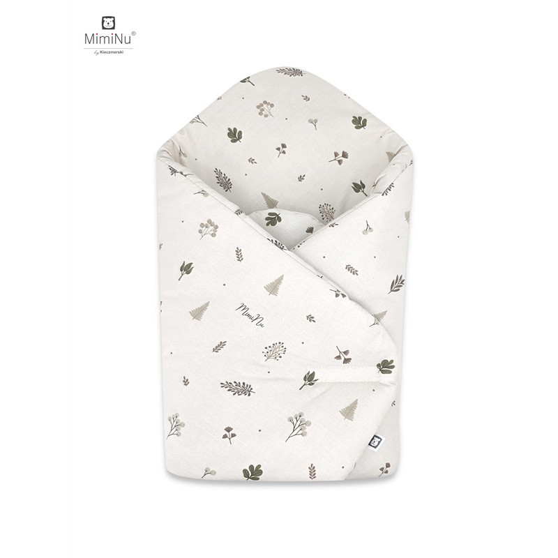 KIECZMERSKI Rożek usztywniony 75x75 cm MIMINU DESIGN Listki bawełna 100%
