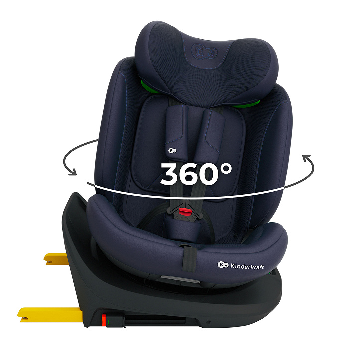 KINDERKRAFT Fotelik samochodowy I-GROW 2 PLUS i-Size navy - obrazek 2
