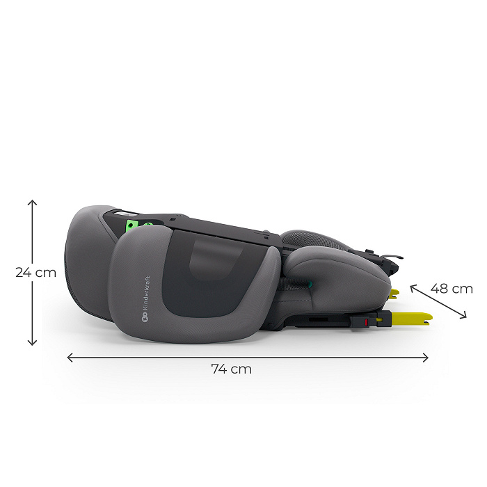 KINDERKRAFT Fotelik samochodowy XPAND 2 Pro i-Size 100-150 cm Rocket grey - obrazek 5