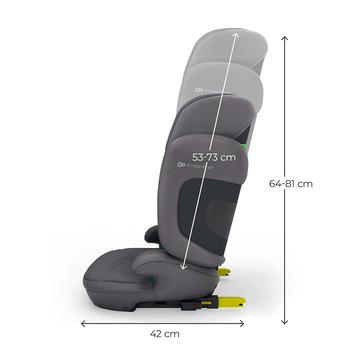 KINDERKRAFT Fotelik samochodowy XPAND 2 Pro i-Size 100-150 cm Rocket grey - obrazek 6