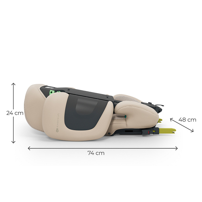 KINDERKRAFT Fotelik samochodowy XPAND 2 Pro i-Size 100-150 cm beige - obrazek 6