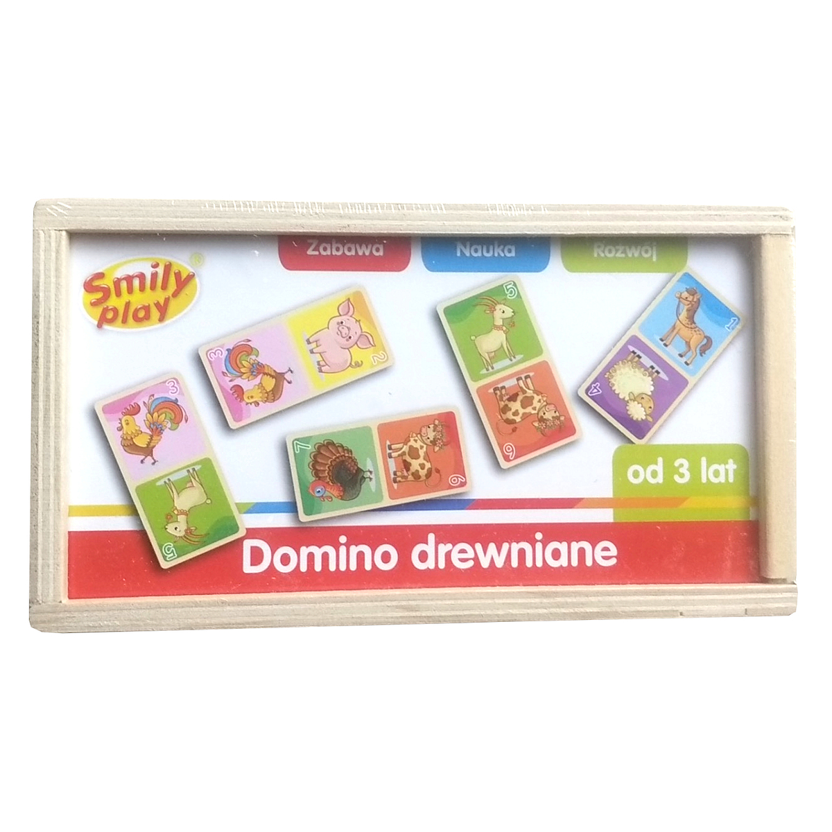 SMILY PLAY SPW83591 Domino drewniane Farma