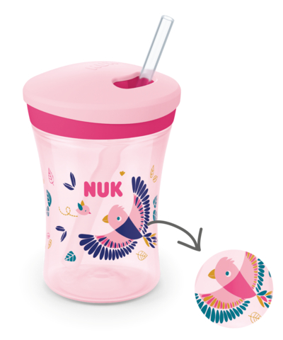 NUK 255574 Kubek niekapek EVOLUTION ACTION CUP 230 ml 12+ KAMELEON