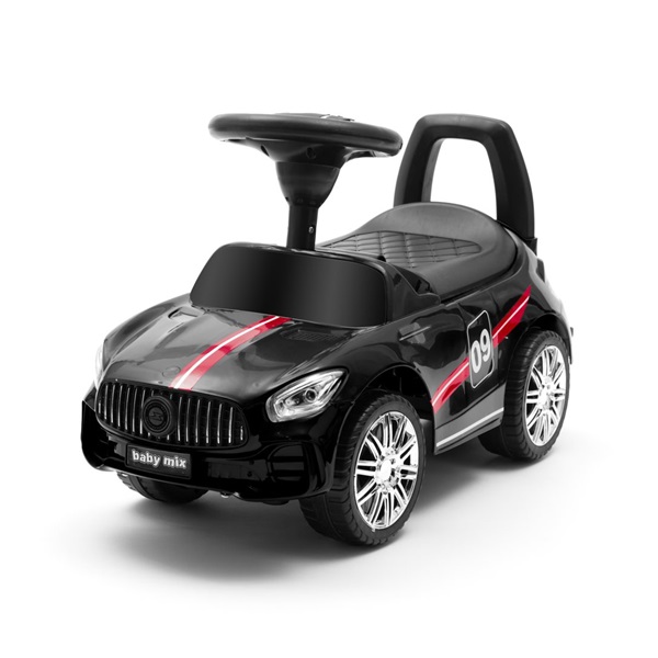 BABY MIX 45832 Dziecięcy jeździk z dźwiękiem RACER czarny