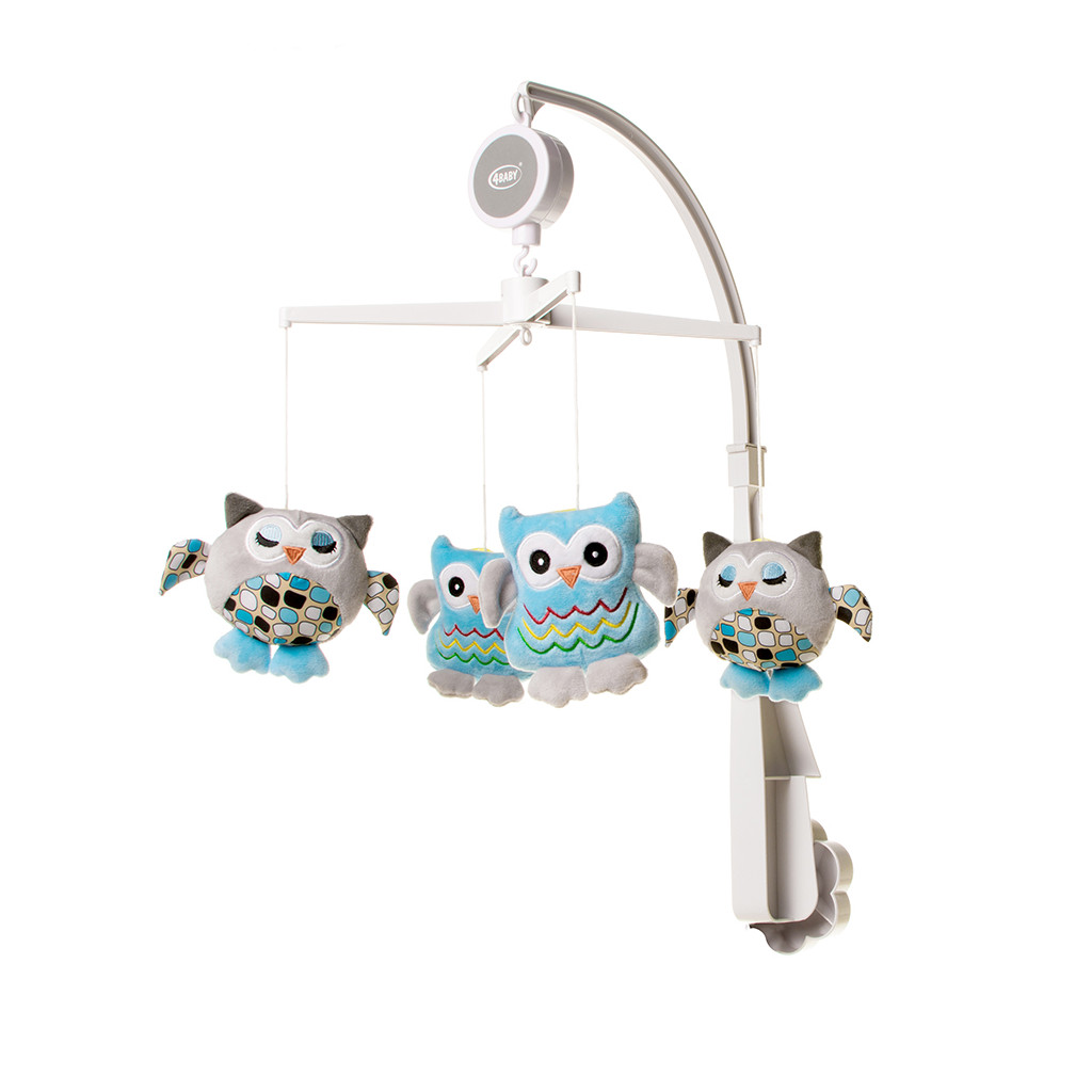 4 BABY OB08 P&E Karuzela Musical Mobile OWL