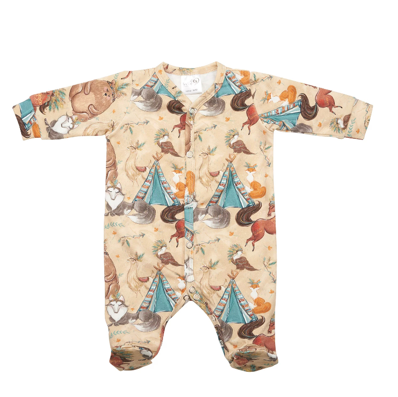 BABY 01393 Pajac niemowlęcy dł rękaw Boho Boy 56/62