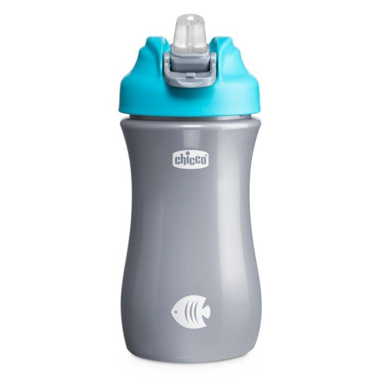 CHICCO 00006920200000 Bidon z miękkim ustnikiem 350 ml 2Y+ BOY